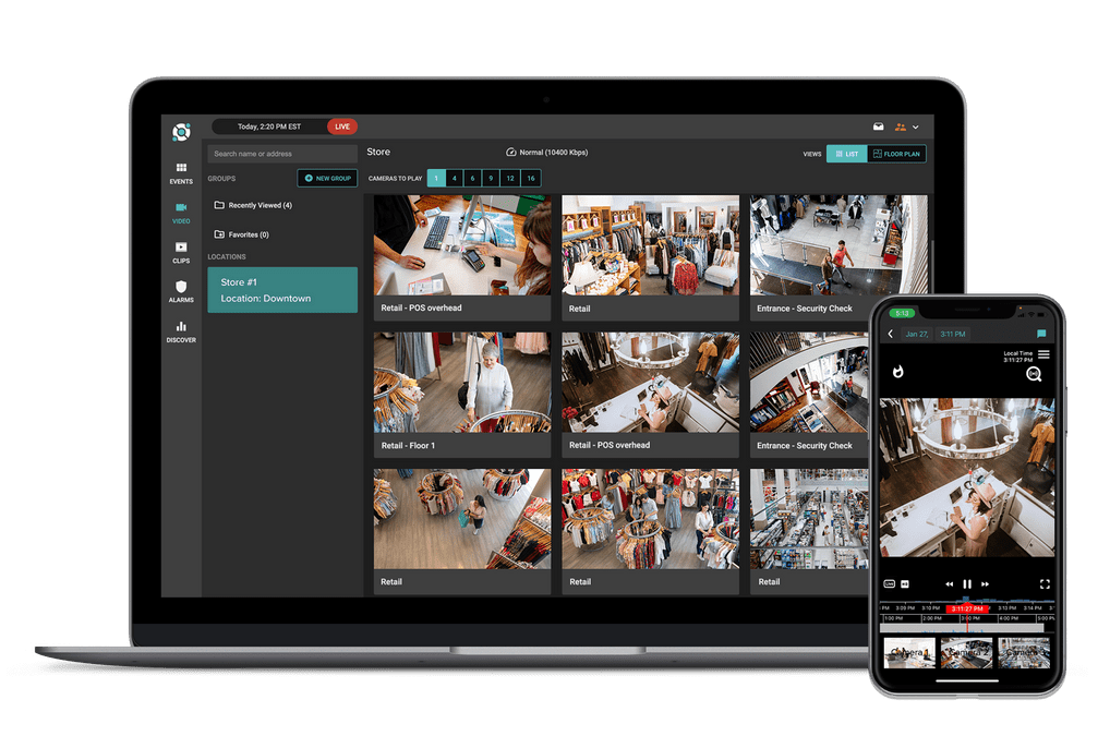 View all of your retail locations remotely in one easy to use platform with Solink