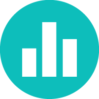 This icon is a bare graph, representing how loss prevention video security software needs to be able to track your data and pair it with video so you can uncover theft,
