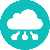 Solink is a cloud-based video security solution, and this icon shows how we communicate with the cloud.
