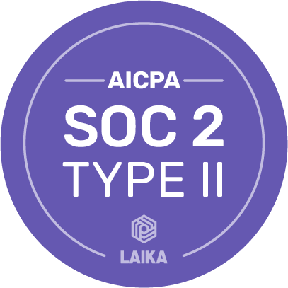 AICPA SOC 2 TYPE II LAIKA LOGO