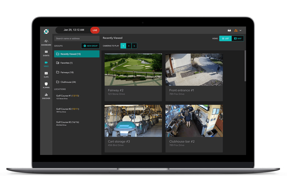 A laptop with a view of a camera screen.