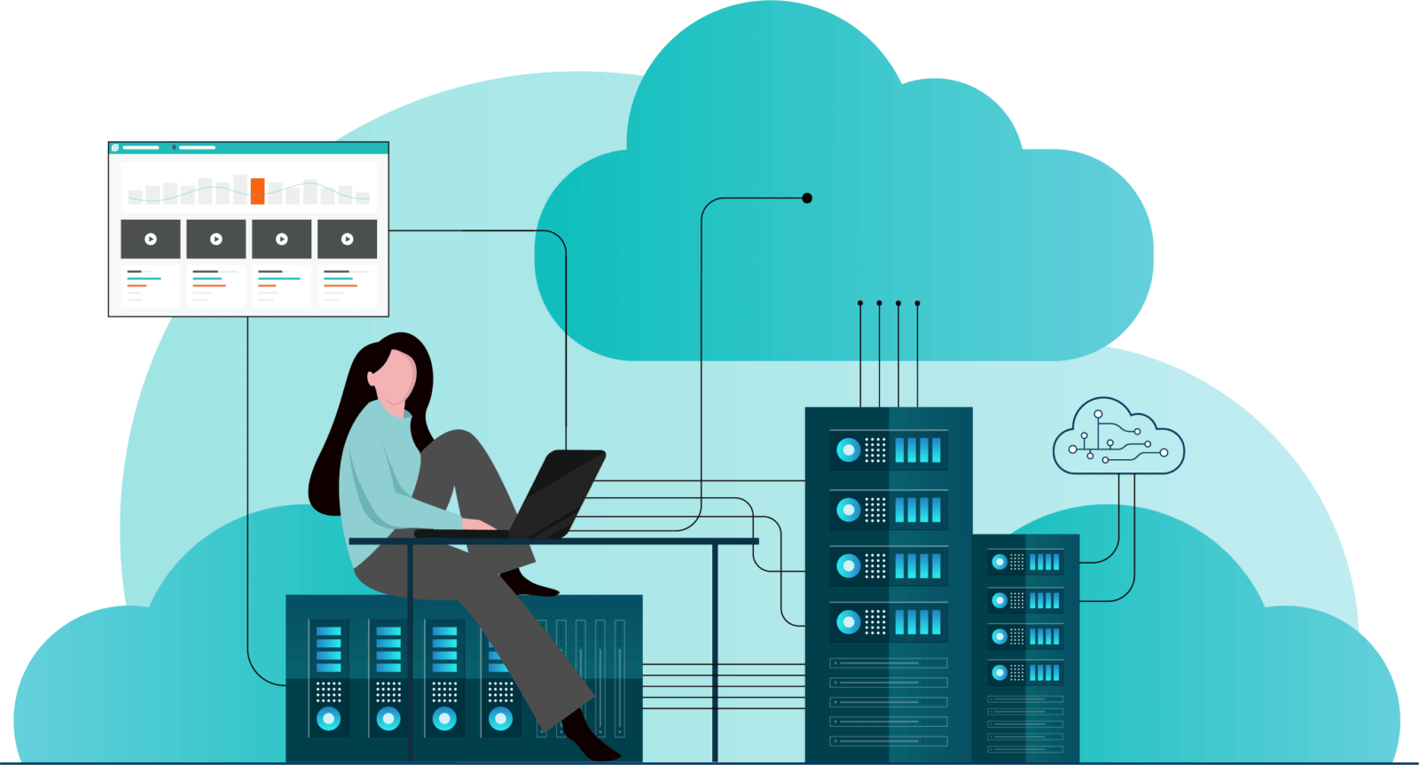 Illustration of NAS vs Cloud Storage